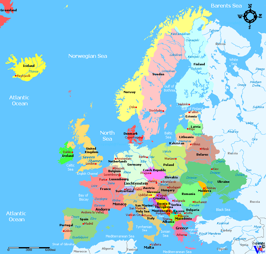 Map of Europe