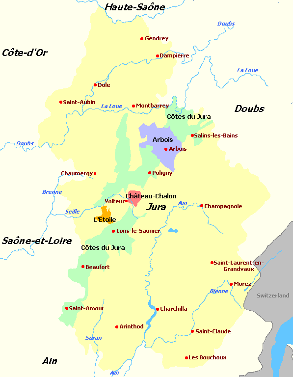 Jura Wine Regions