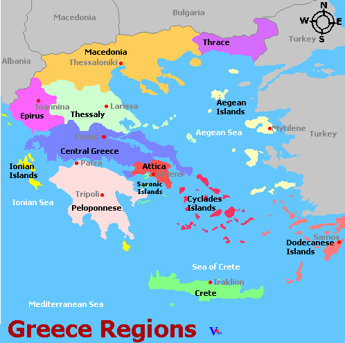 Map of Greece