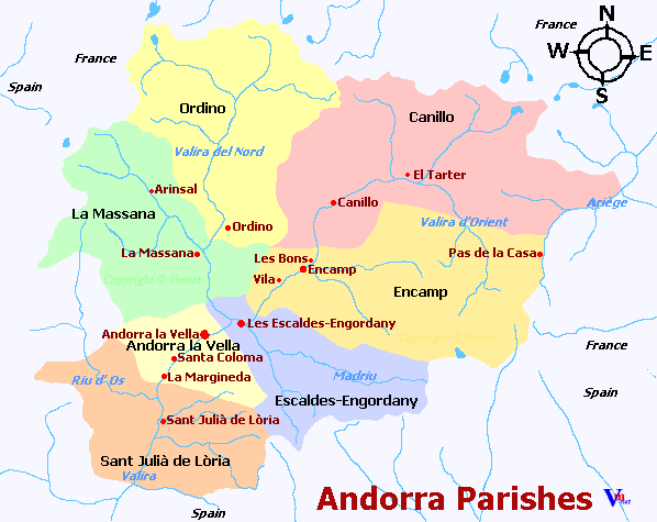 Map of Andorra