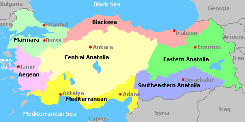 Map of Turkey