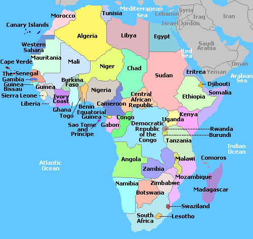 Map of Africa