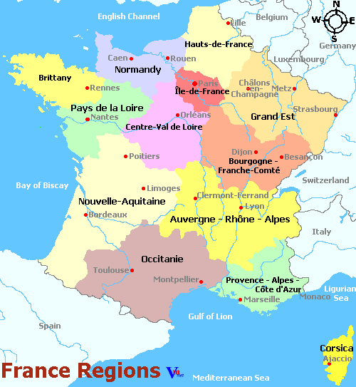 Map of France