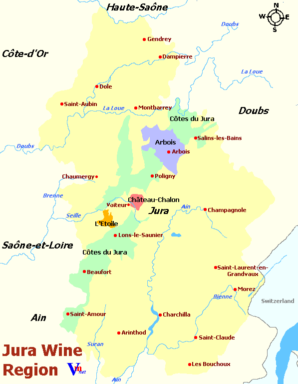 Jura Wine Regions