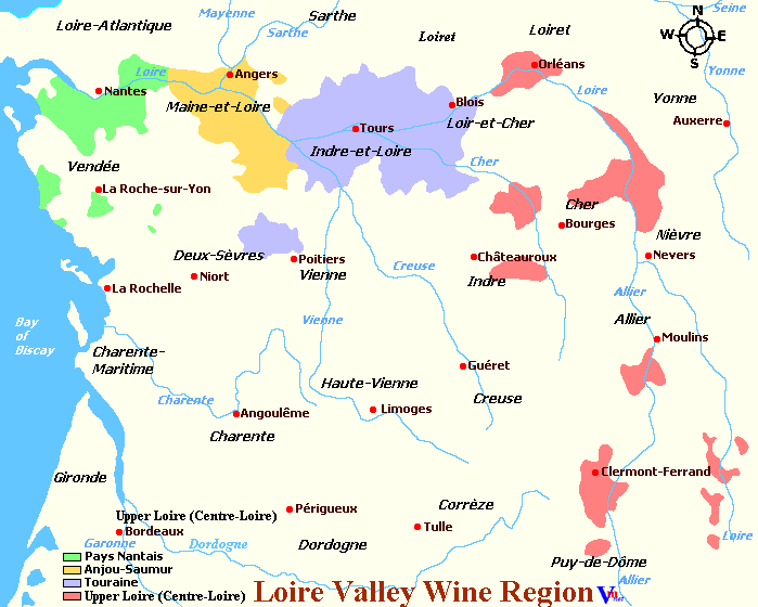 Loire Valley Wine Regions