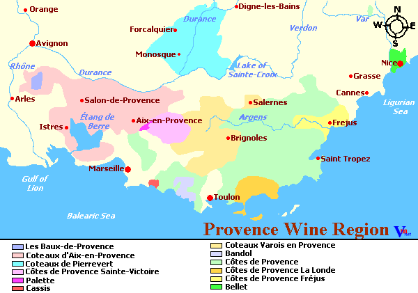 Provence Wine Regions