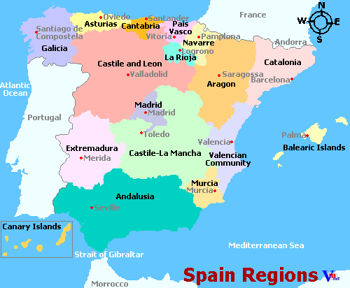Map of Spain