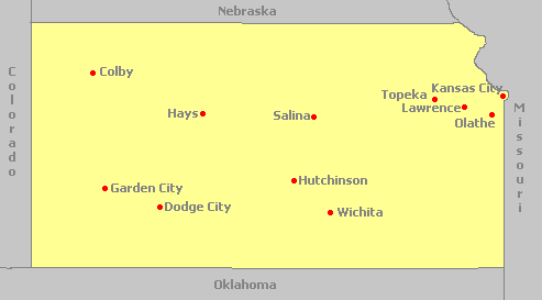 Map of Kansas
