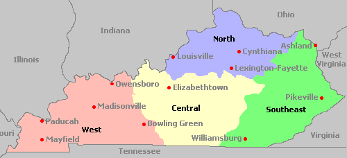 Map of Kentucky