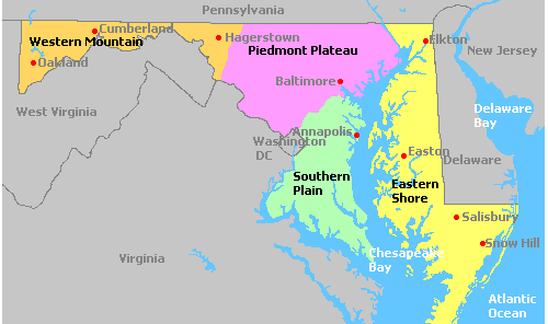 Map of Maryland
